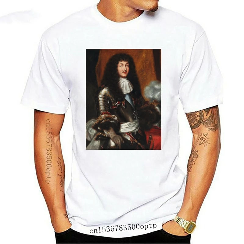 

Mens clothing Louis XIV Louis 14 Roi Soleil Roi de France H Tshirt Herren T-shirt Streetwear Funny Print Hip-Tope Mans T-Shirt