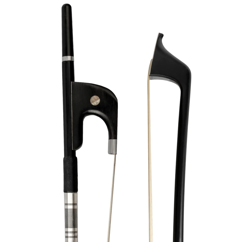 NAOMI 3/4 Upright Double Bass Bow Carbon Fiber Stick German Bow Natural Mongolia  Bow Hair Well Balanced Fast Response