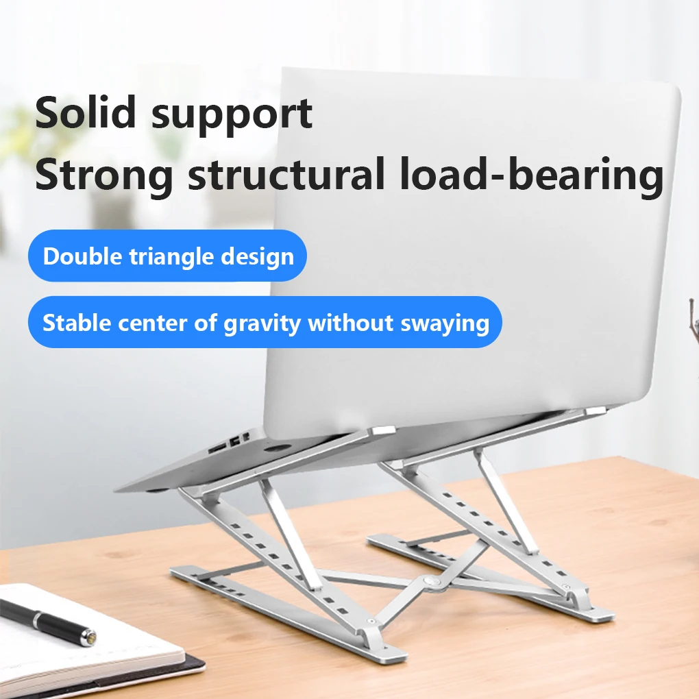 

Складной держатель для ноутбука, регулируемая высота, настольная подставка для ноутбука и планшета, компьютерный Рабочий стол, для дома и о...