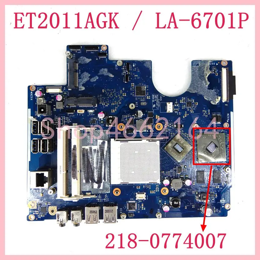 

PCL31 LA-6701P ET2011AGK All-in-one Motherboard For Asus AIO ET2011 ET2011A ET2011AG ET2011AGK Desktop Mainboard 100% Test Well