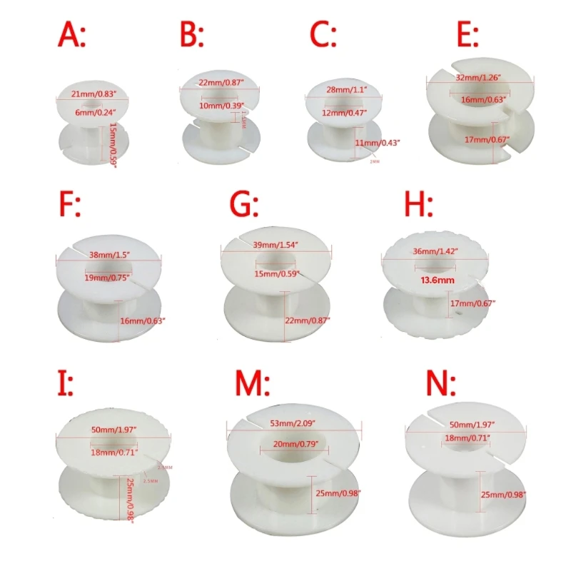 Пластиковая круглая катушка для DIY динамика 10 шт |