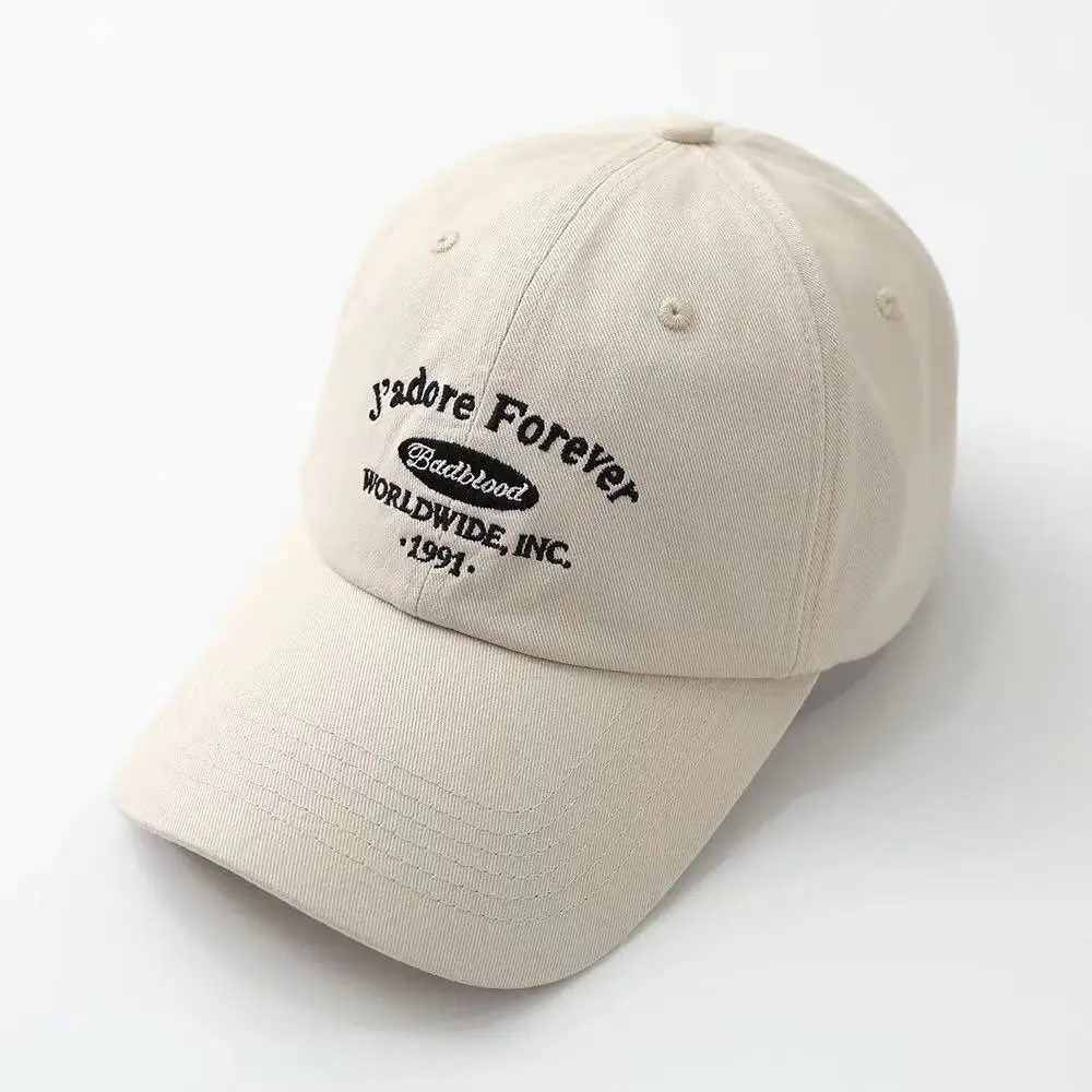 Badblood Baseball Cap for Men and Women Fashion Embroidery Hat Cotton Soft Top Cap Casual Retro Snapback Hats Brand Designer Cap