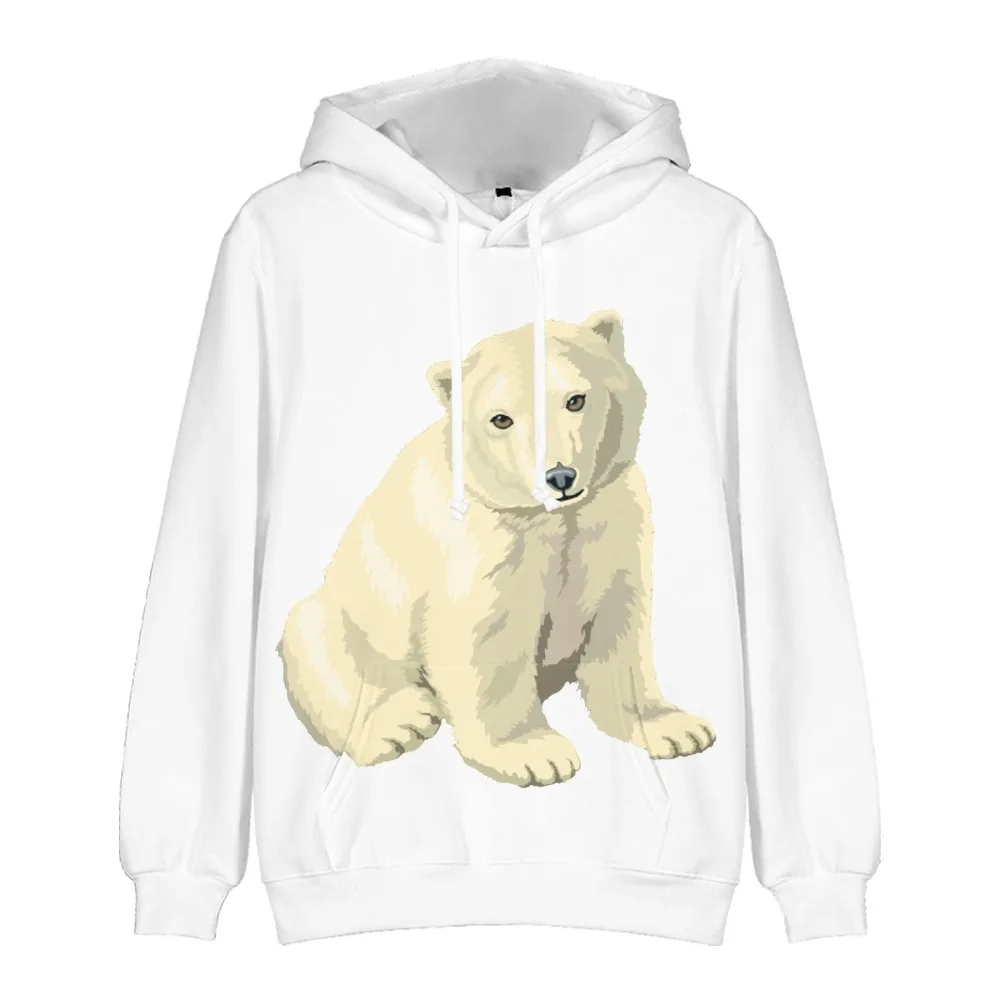 

Bear Print Hooded Sweatshirt Men/Women Casual Hoodies ClothesXx00