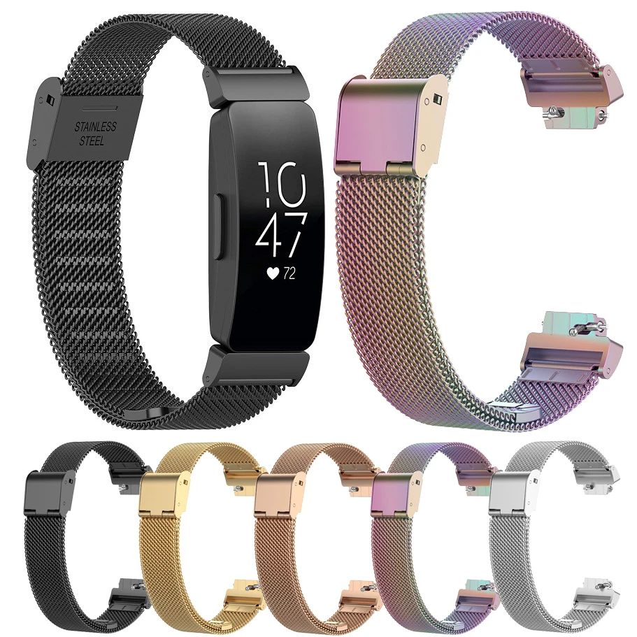 

2022 New Bracelet Strap For Fitbit inspire 1 2 inspire HR Metal Stainless Steel Band Buckle For Fitbit inspire inspire HR Correa