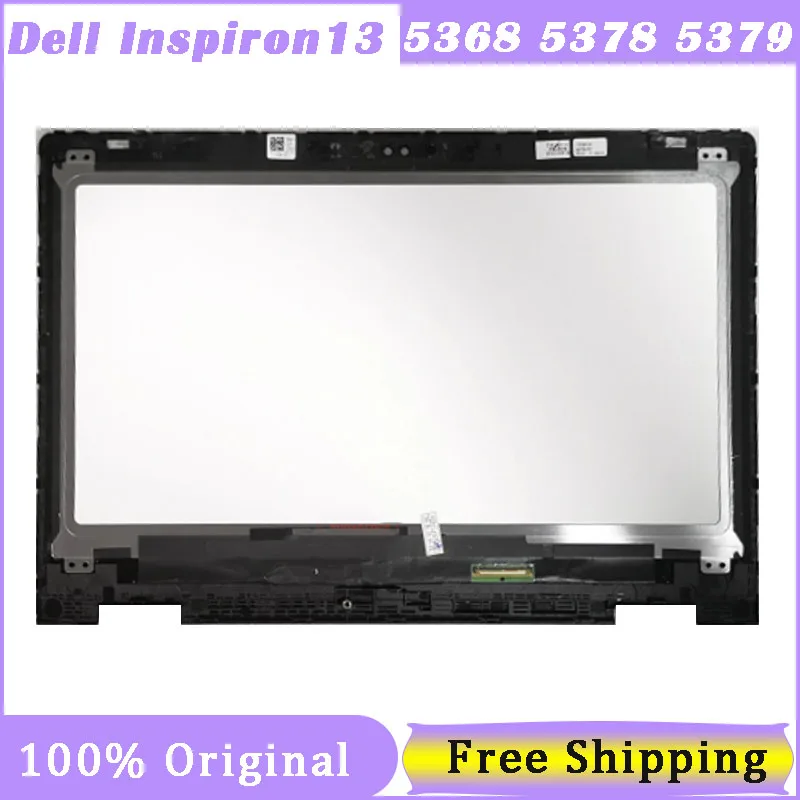 

13.3" Touch Screen For DELL Inspiron 13 5368 5378 5379 P69G Screen Assembly with Bezel B133HAB01.0 NV133FHM-N41 A11 HD FHD