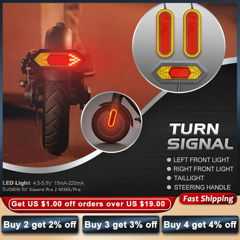 

Светодиодный поворотный сигнал для электрического скутера