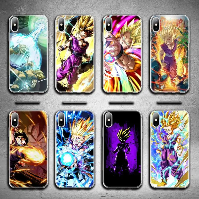 

Dragon Ball Sun Gohan Phone Case For iphone 13 12 11 Pro Max Mini XS Max 8 7 Plus X SE 2020 XR Silicone Soft cover
