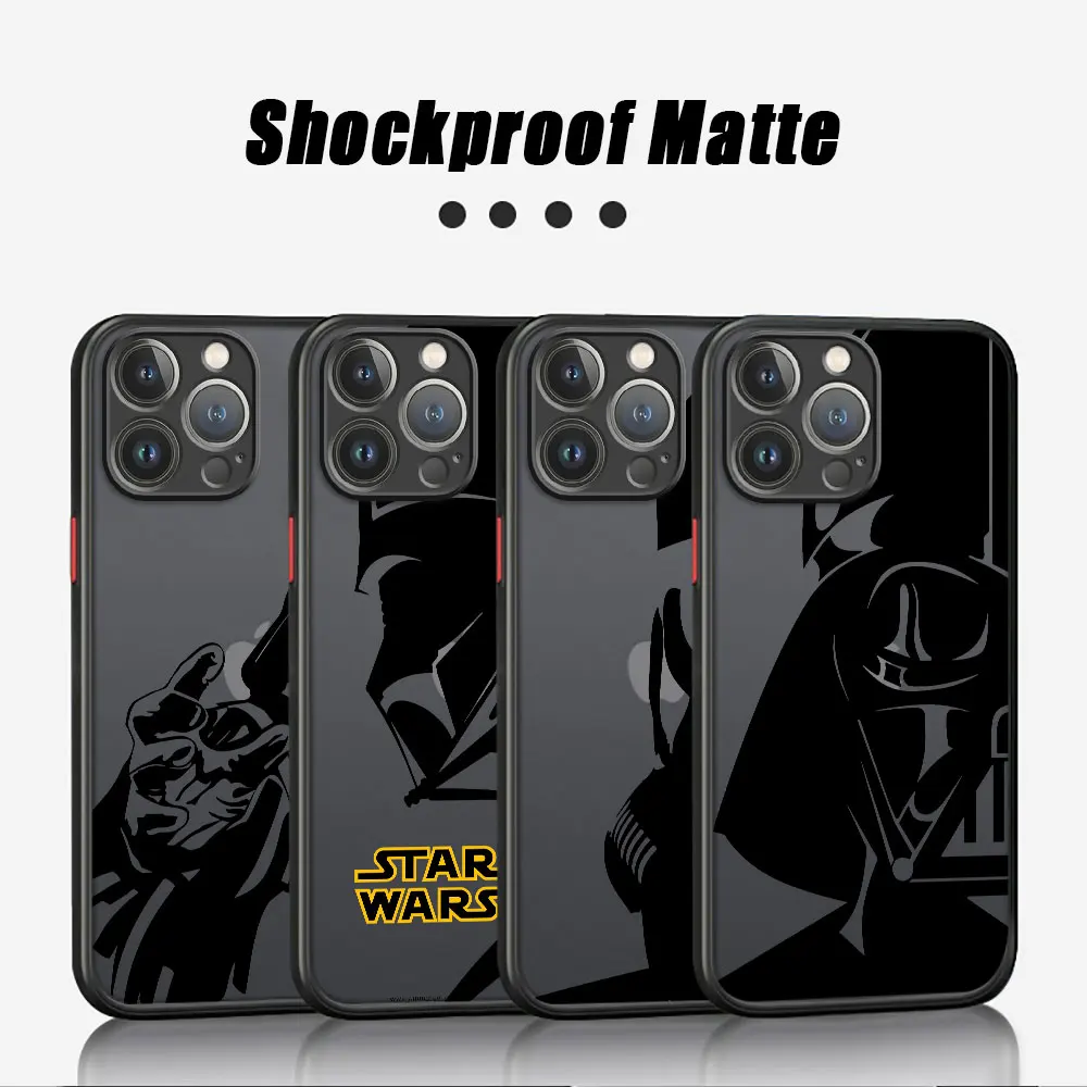 Крутой чехол S-star wars для телефона iPhone SE 7 6S XS X 8 Plus 15 Pro 14 Max 11 12 Mini 13 XR 14Pro 6 матовый