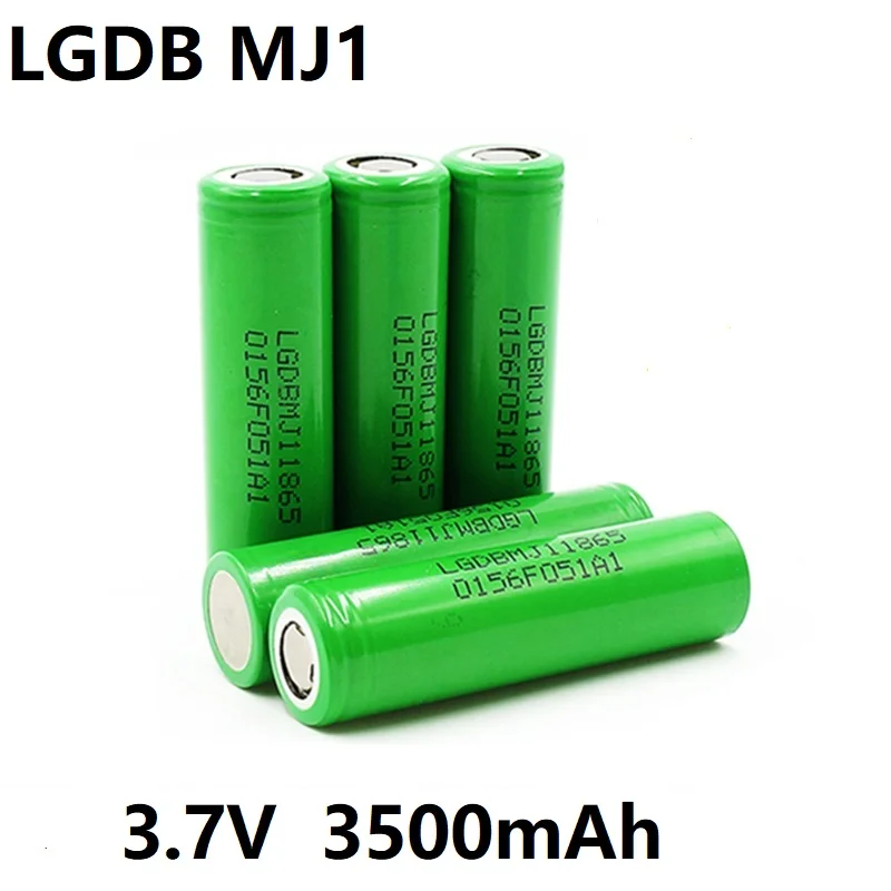 

Air Express LGDB MJ1 18650 3.7V 3500mAh 30A Discharge Lithium-ion Rechargeable Battery for: Flashlights, Drones, Alarms, Etc