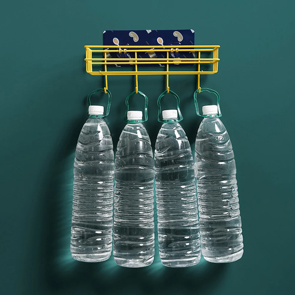 

Bathroom Storage Hanger Rack Iron Basket Wall Mounted Shelves Holder Hanging Finishing Shelf