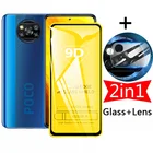 Защитное стекло 9D для Poco X3 Pro NFC F3 M3 M4 5G, Защита экрана для Xiaomi Redmi Note 10 10S 9 9S 9C 9T 8 8T 7 Pro, стекло