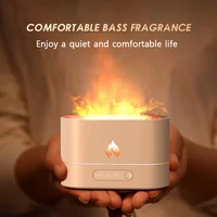2021 flame humidifier air essential oil diffuser aroma ultrasonic mist maker home room aromatherapy humidificador bedroom