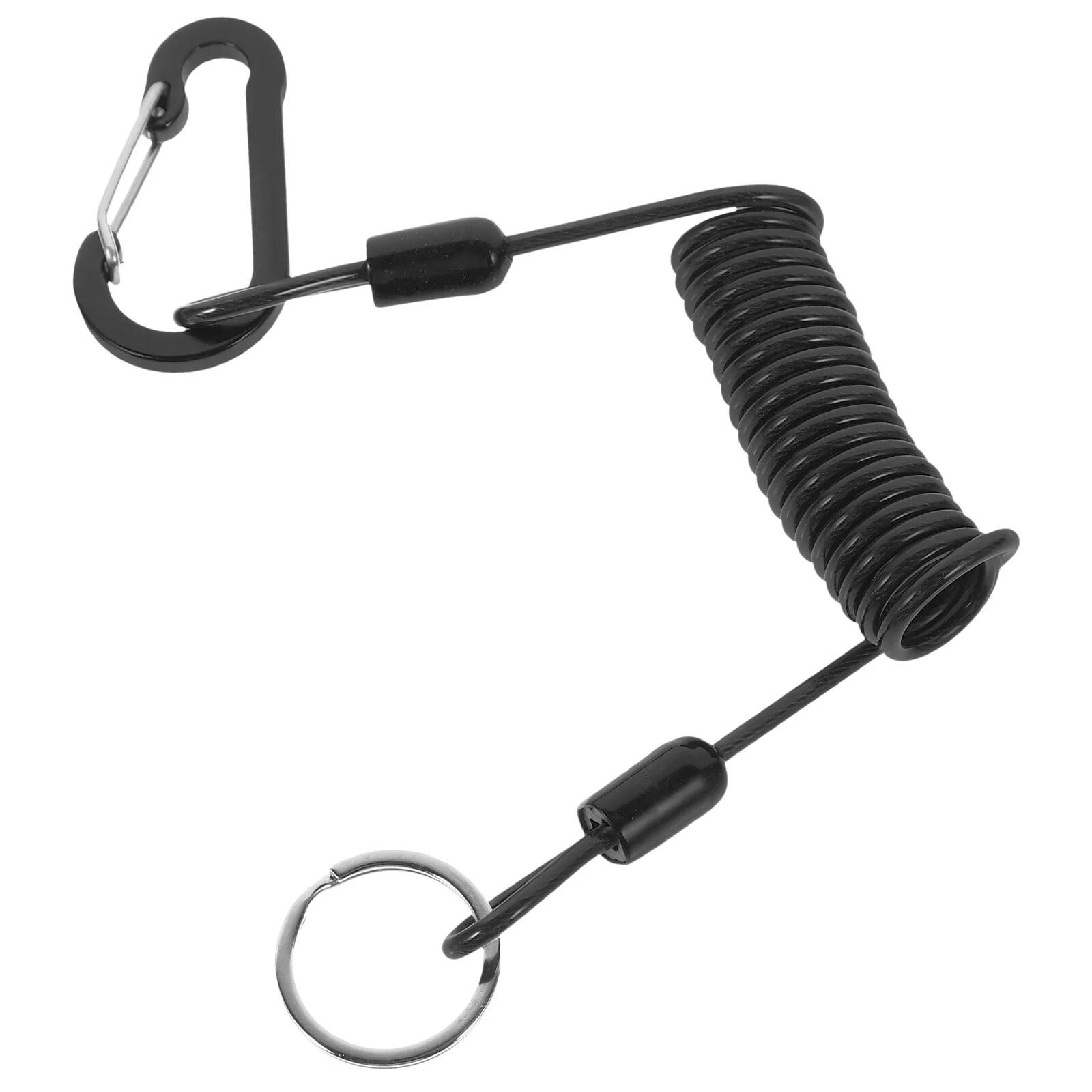 

Kayak Lanyard Retractable Spring Outdoor Retractable Extension Miss Rope Safety Stainless Steel Protective Heavy Duty