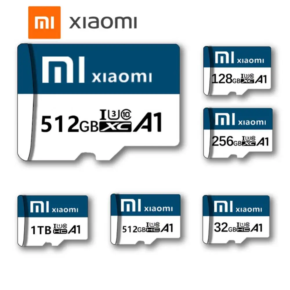 

Micro SD карта памяти XiaoMi, 1 ТБ, 512 ГБ, 128 ГБ, 32 ГБ, 64 ГБ, 256 ГБ, 16 ГБ, SD-карта, TF флэш-карта памяти для телефона