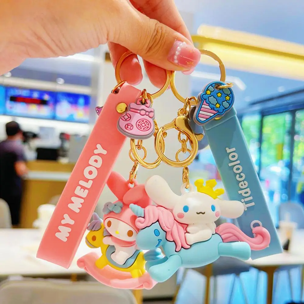 

Оригинальная кукла-брелок с аниме Sanrioed Kuromi Cinnamoroll Mymelody, милый брелок-Кот Kt, креативный подарок