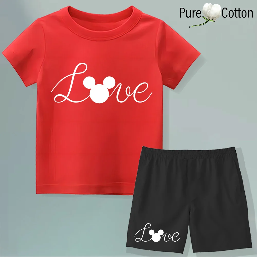 Детский Светящийся В Темноте Костюм Микки Мауса Повседневная Спортивная Одежда