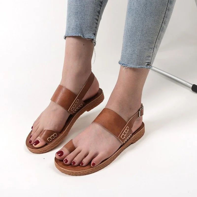 

Sandals Shoes Woman Spring Summer 2022 Flip Flop Flat Casual Low Heel Women's Sport Roman Plus Size Clothing Goth Slip-ons Beach