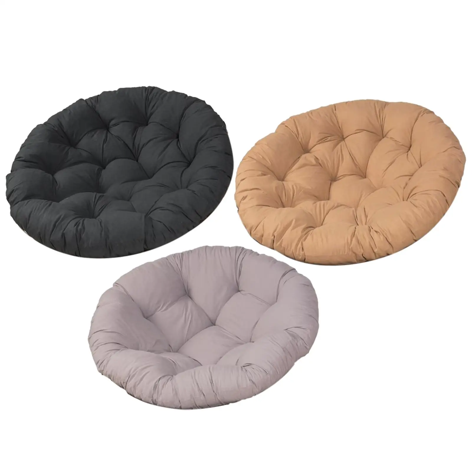 Replacement Patio Seat Cushion Chair Pads Polyester Round 24x24 inch for Garden Egg Chair