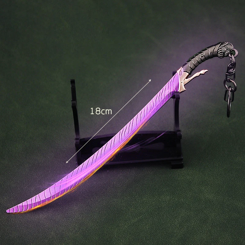 

18cm Legendary Twins Weapon Jiang Yulang Shuxing Mingyu Knife Swords Katana Swords Samurai Anime Weapons Keychain Kids Toys