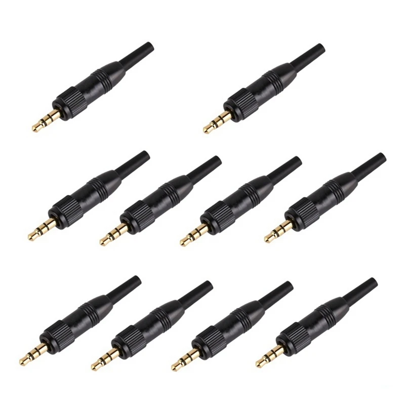 

10 шт. 3,5 мм стерео шуруп Блокировка аудио замок разъем для Sennheiser для Sony Nady Audio2000s Mic запасной разъем адаптер