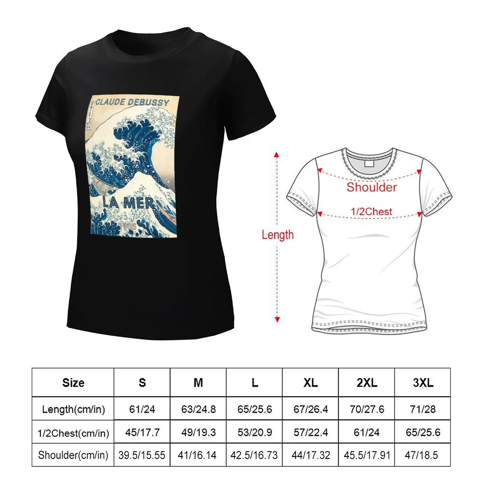 Женская Аниме-футболка Debussy - LA MER