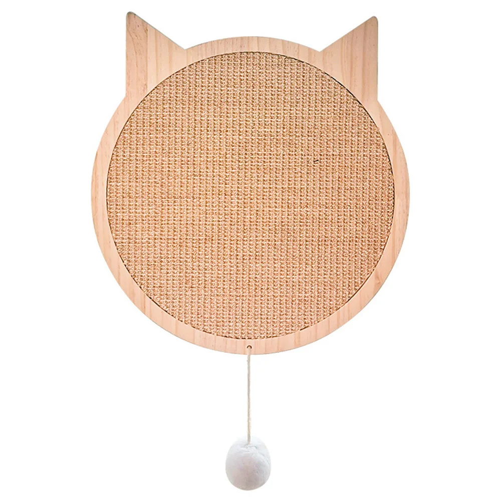 

Grinding Claws Mat Suction Cup Wooden Grinding Claws Cushion for Cat Kitten
