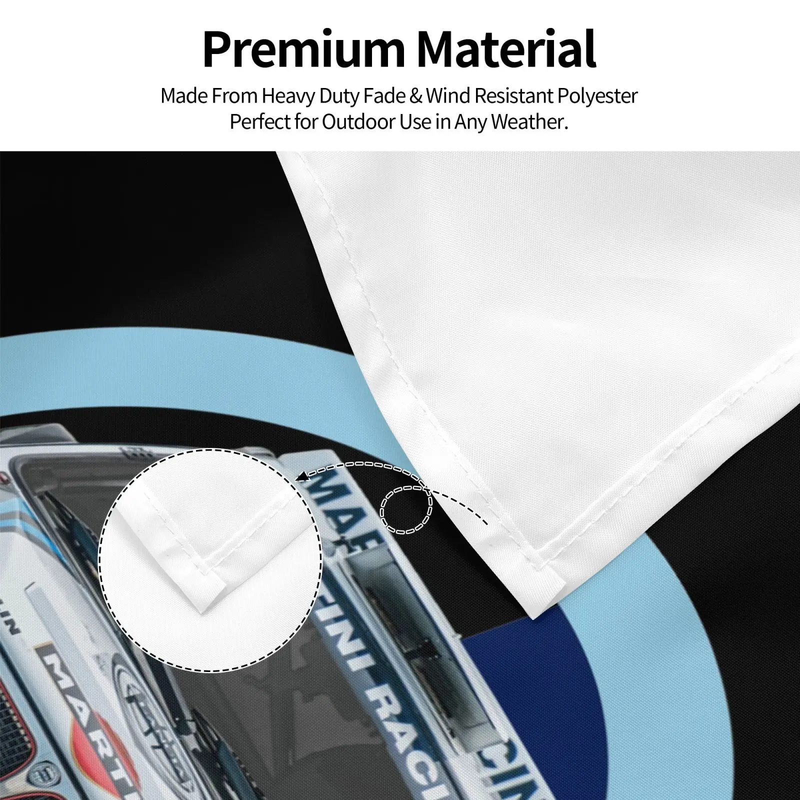 Lancia Delta Integrale ралли Мартини Гоночный флаг люверсы баннера украшение праздничное