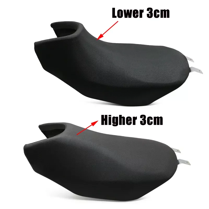 

For Benelli TRK502 TRK 502 Retro Modified Hump Seat Lower Higher 30mm Seat Saddle Cushion Pad Vintage Motorcycle Accessory Black