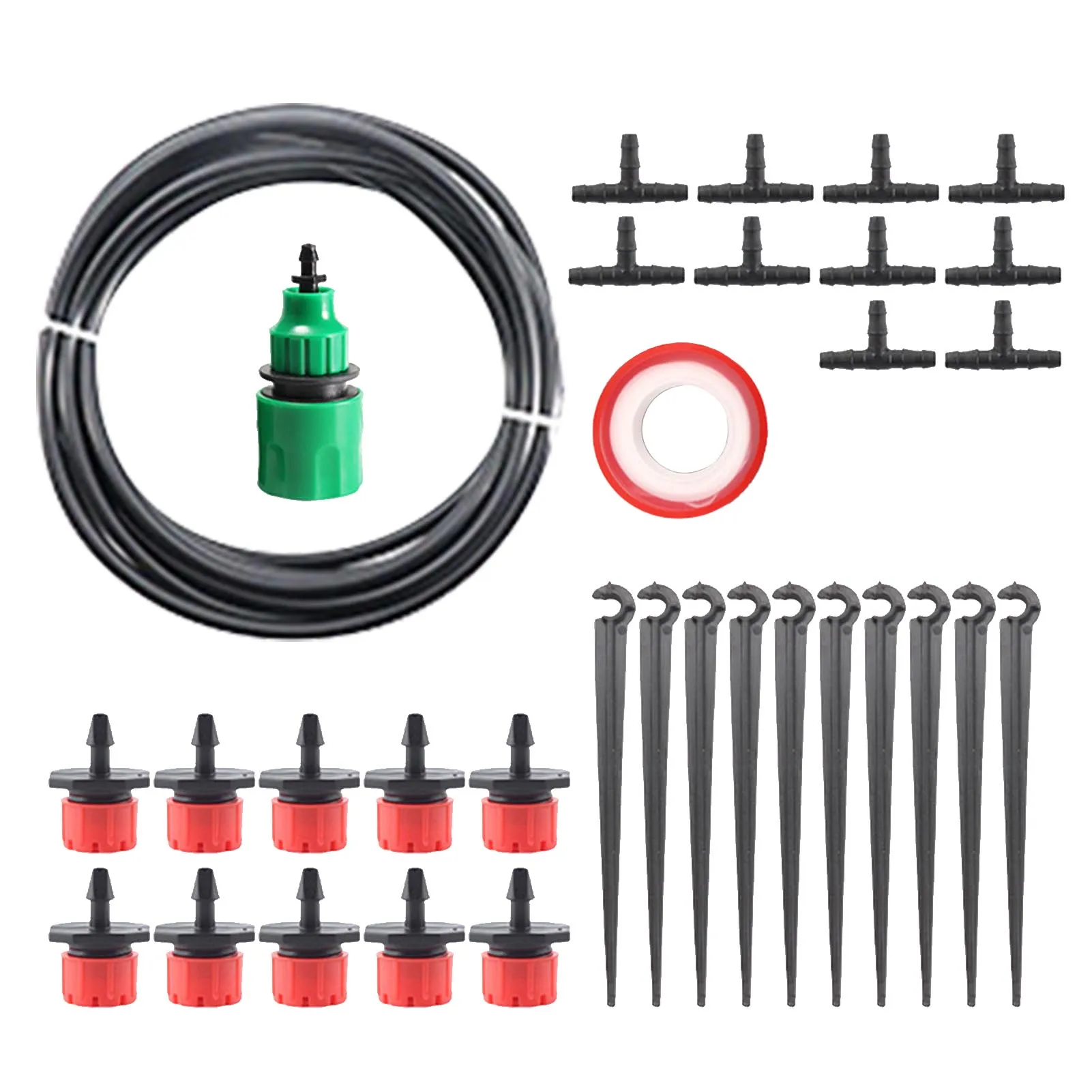 

Garden Irrigation Drip System Garden Watering System Kit With Blank Distribution Tubing Hose Automatic Patio Misting Plant