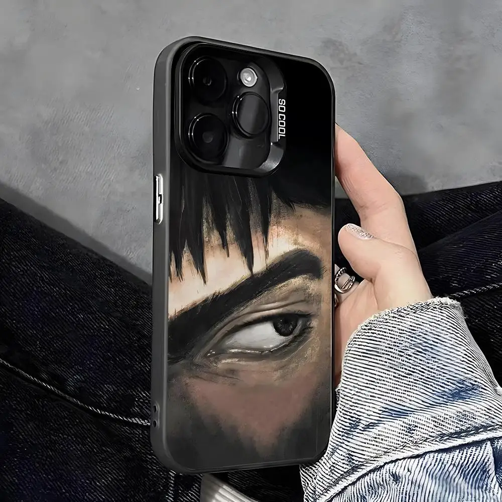 Фото Чехол для телефона G-Guts B-Berserks Anime для iPhone 17 Pro Max 16 Pro Max 15 14 13 11 12 Mini Xs X Xr 7 8 Plus Se, серебристый цвет. №4