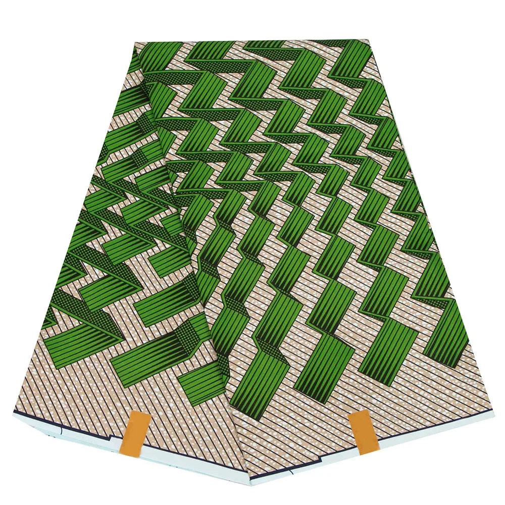 Нигерийский Африканский полиэстер Анкара восковая ткань 2024 новейшая с принтом