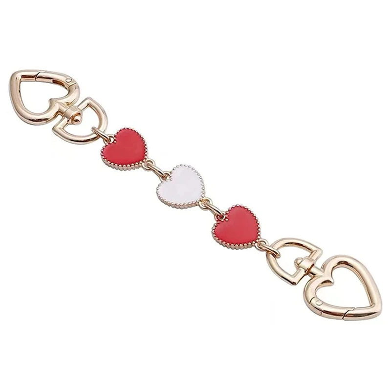 

Purse Chain Strap Heart Handbag Charms Bag Short Chain Replacement Purse Shoulder Strap Extender