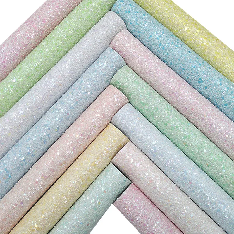 Пастельные цвета Весенняя фотовиниловая ткань с фетровой подкладкой блестящие