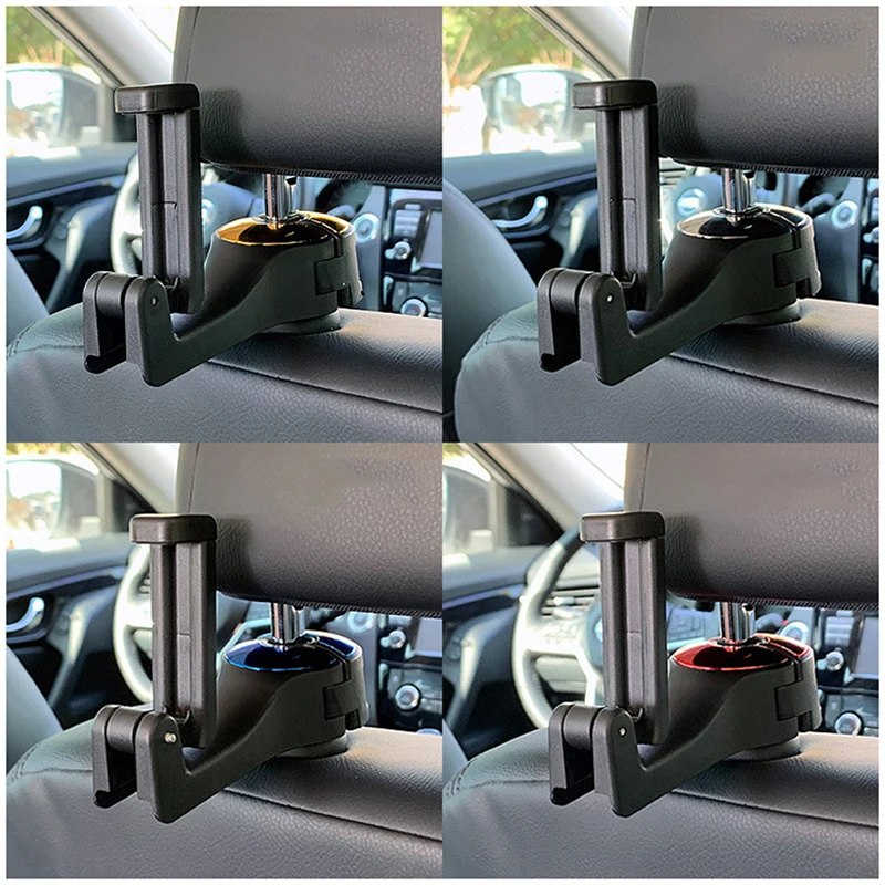 

Car Back Seat Hook Multi-Function Hanging Storage Mobile Phone Holder Lazy Bracket Rear Seat Phone Headrest Bracket