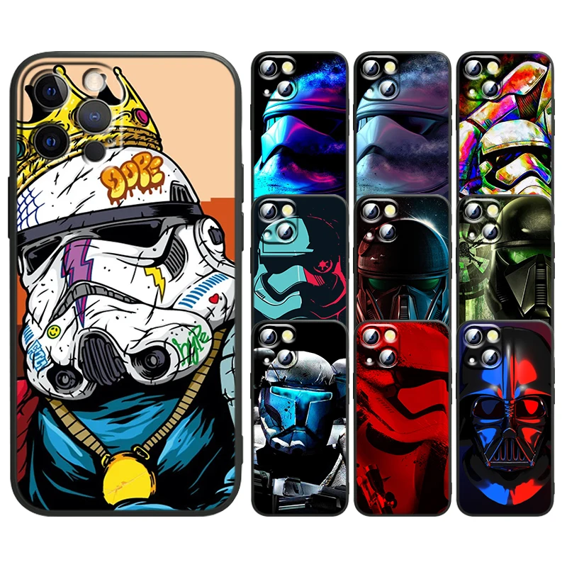 

Star Wars Jedi Knight For Apple iPhone 13 12 Mini 11 XS Pro Max X XR 8 7 6 Plus SE 2020 5 Black Soft TPU Capa Phone Case