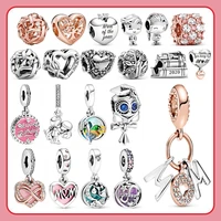 suitable for original pandora bracelet necklace s925 sterling silver mothers day series owl birthday cake charm woman jewelry
