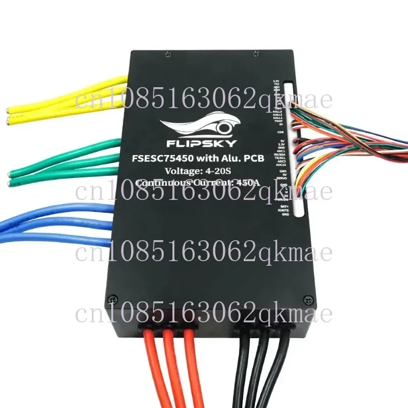 Flipsky Fsesc 75450 84v 450a Esc основа на Vesc с алюминиевым зеркальным корпусом водяным
