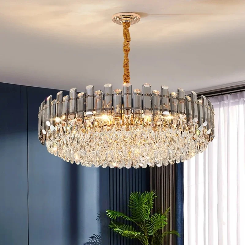 

Modern Crystal Lighting Living Dining Room Decor Led Lamp Suspension Luminaire Hanging Light Fixtures Chandeliers Chandelier