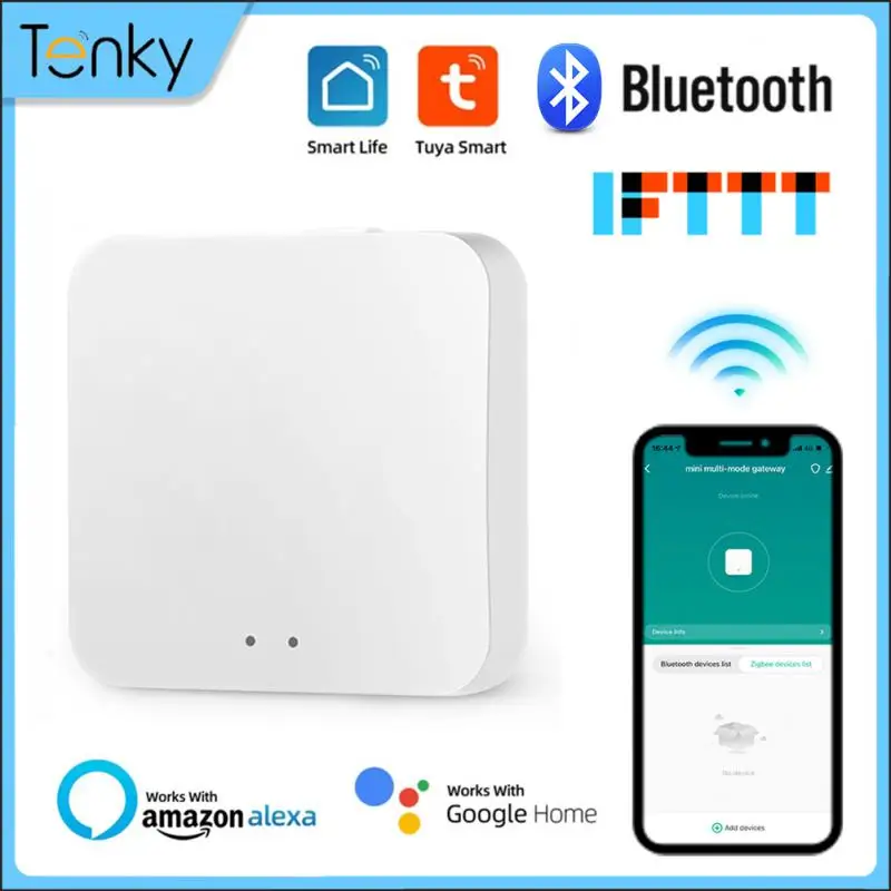 

Умный шлюз Tuya, хаб с несколькими режимами, Wi-Fi, ZigBee, мост для умного дома, приложение, беспроводной пульт дистанционного управления, поддержка Alexa, Google Home