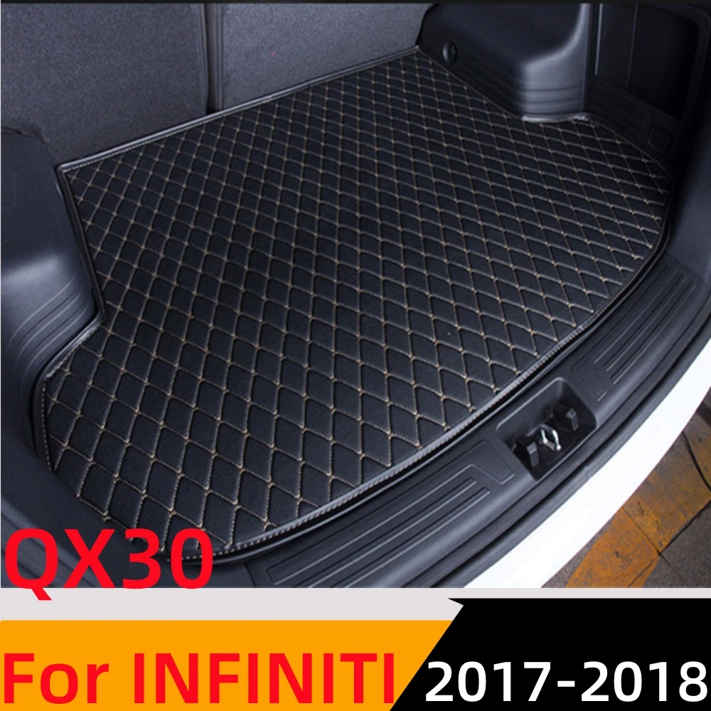 

Sinjayer Car AUTO Trunk Mat ALL Weather Tail Boot Luggage Pad Carpet Flat Side Cargo Liner Cover FIT For Infiniti QX30 2017-2018