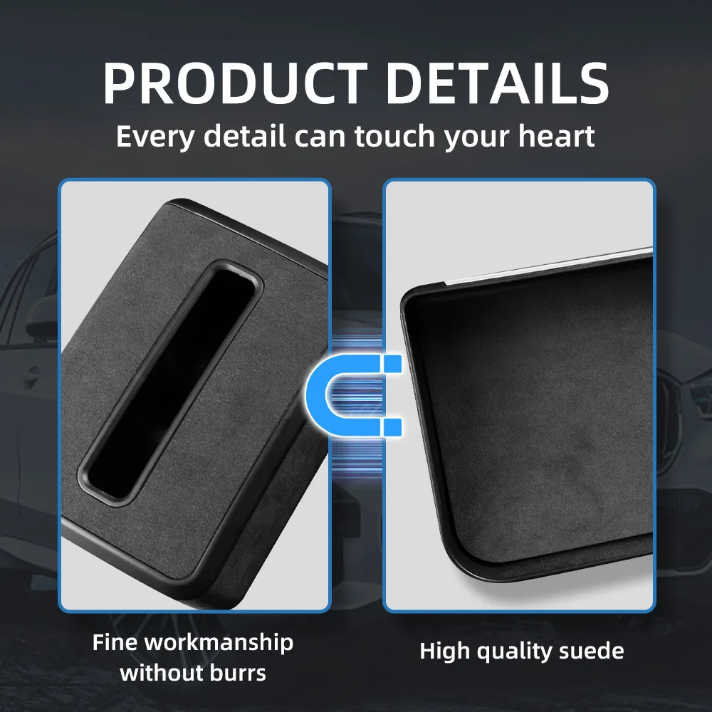 

Замшевый органайзер для салфеток для BMW X3 G01 X4 G02 2022 2023 премиум-класса, подвесной держатель для спинки сиденья, подлокотник, коробка для салфеток, меховые аксессуары