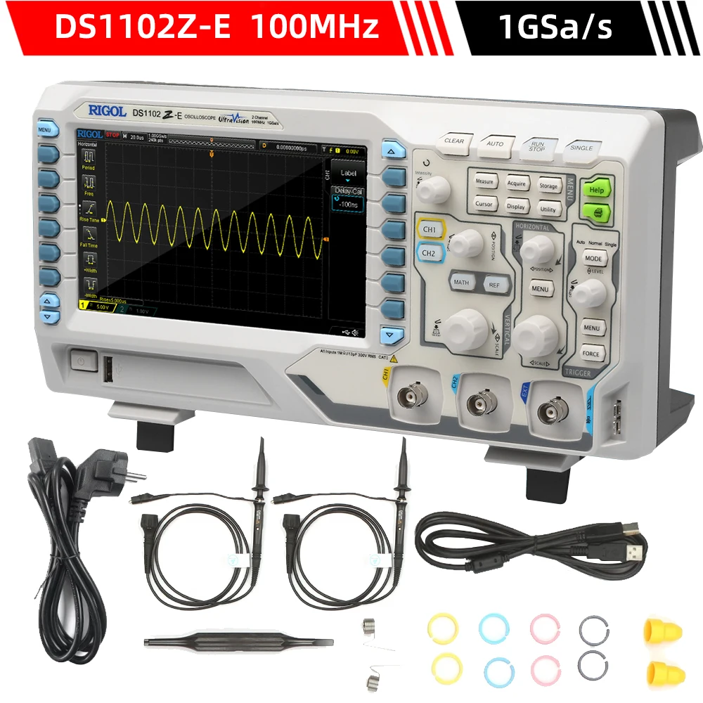 

Цифровой осциллограф с ЖК-дисплеем 7 дюймов, генератор входного сигнала, Φ 100 МГц * 2, полоса пропускания Ana-log 1GSa/s, частота дискретизации