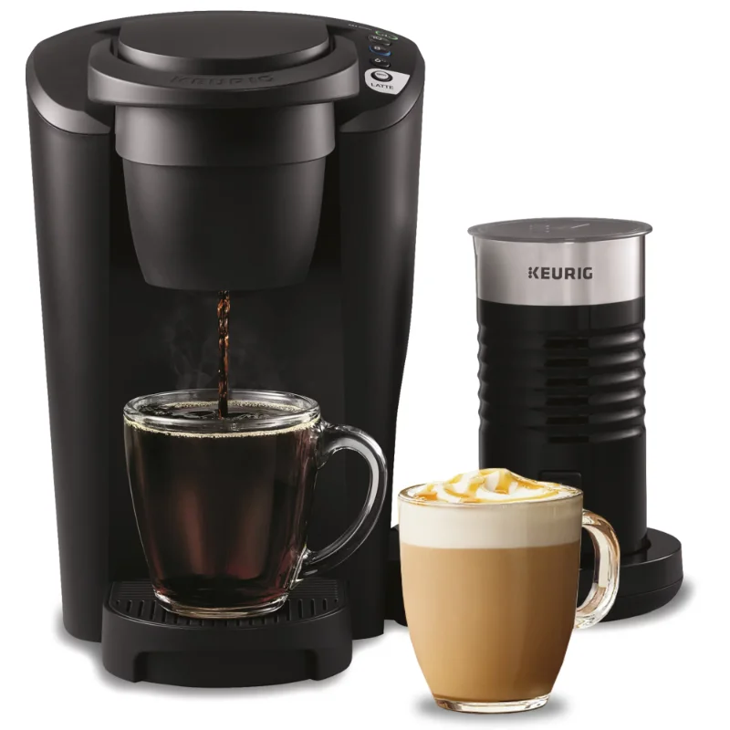 

Keurig K-Latte Single Serve K-Cup Coffee with Milk Frother, Latte Maker, Black