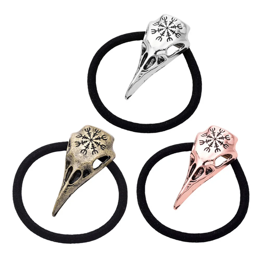 

3 Pcs Rope Ponytail Holders Hair Ties Women Halloween Accessories Alloy Goth Man Women's