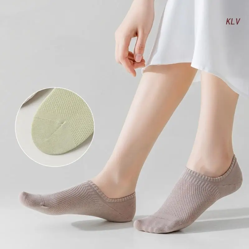 Breathable Mesh Non-slip Ankle No Show Invisible Short Liner
