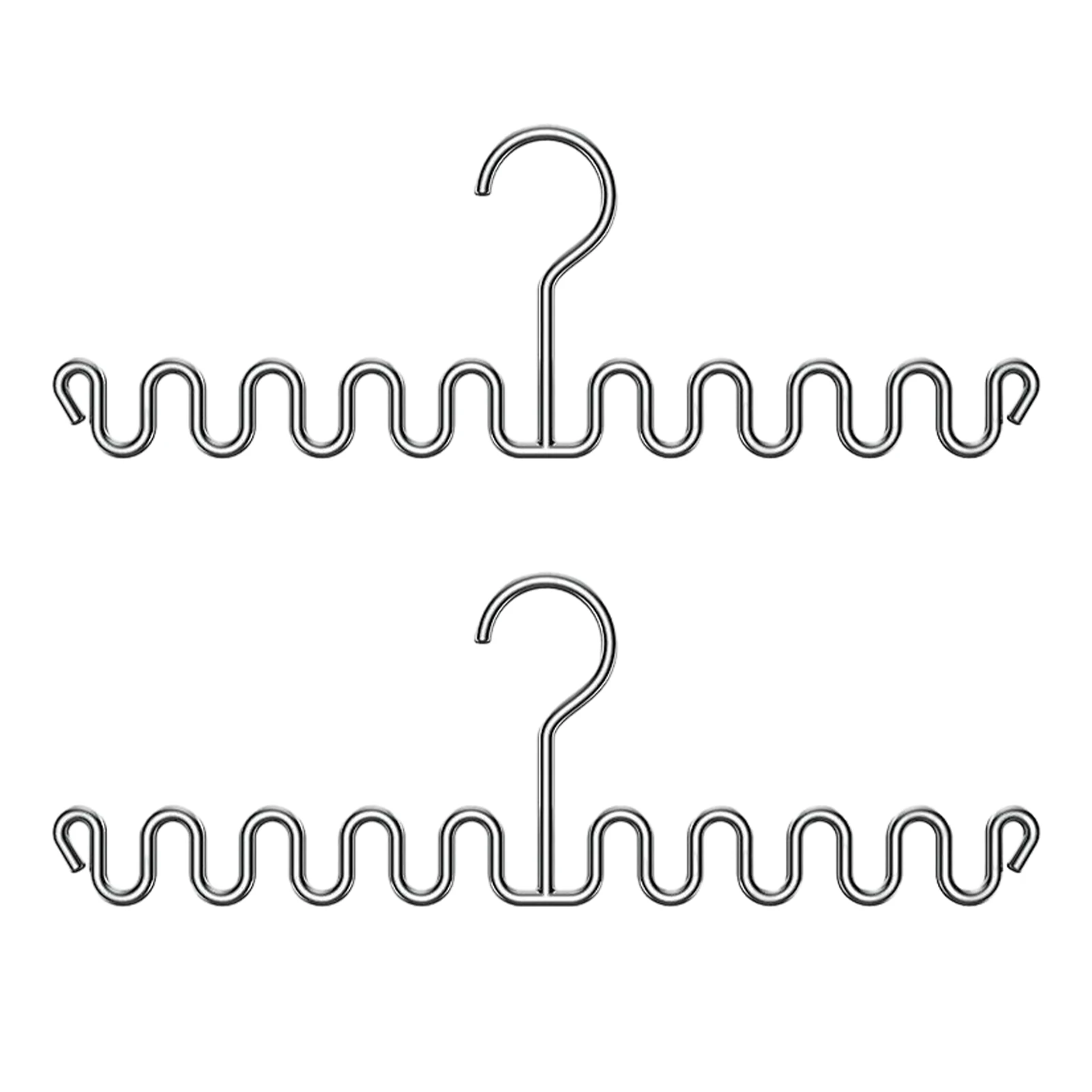

2pcs Strappy Dress For Tank Top Bathing Suit Camisole Non Slip Storage Wavy Clothes Hanger Vests Ties Stainless Steel Bra Home