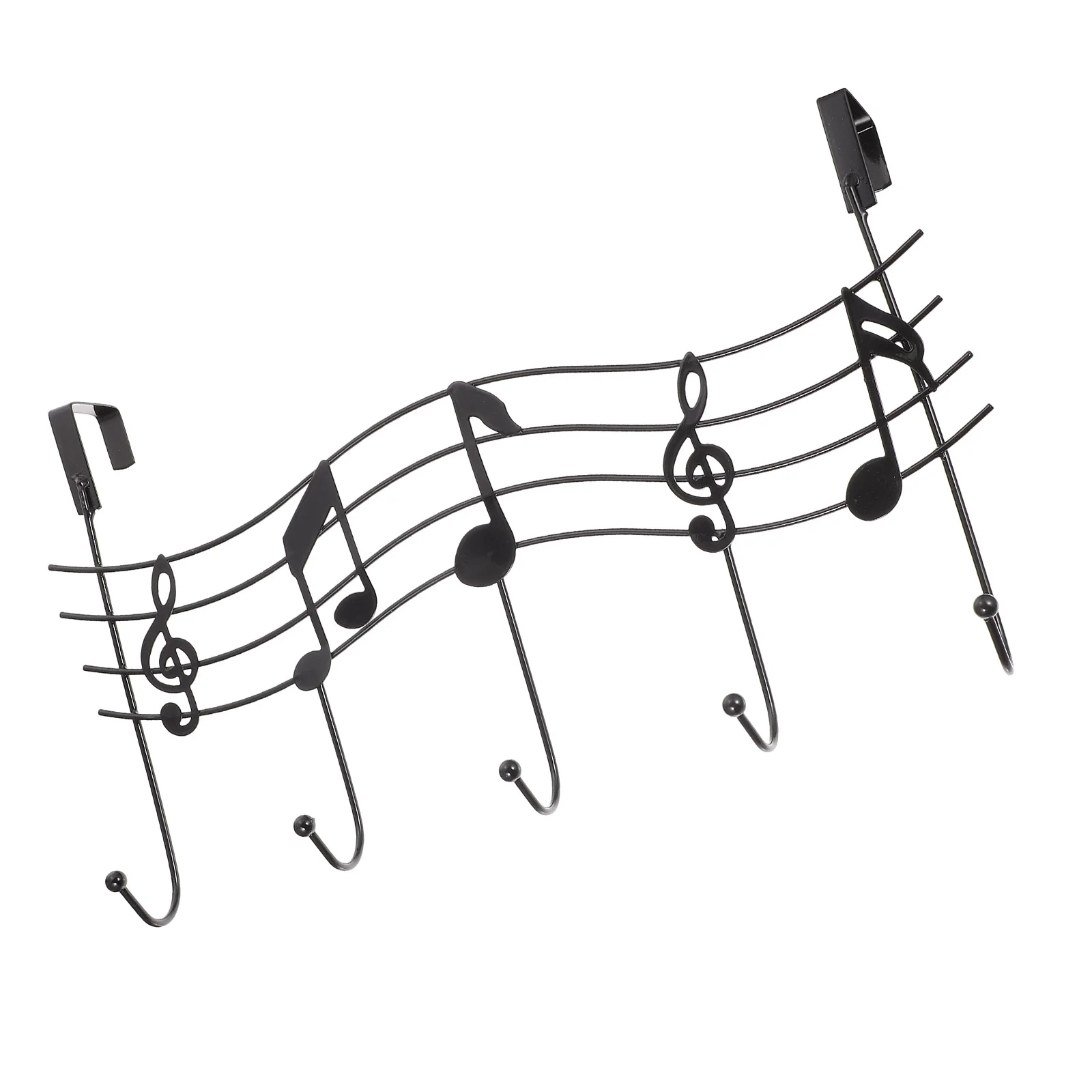 

1Pc Decorative Hanger Hanging Hook Creative Row Hook Punch-free Hook Rack for Bathroom Door