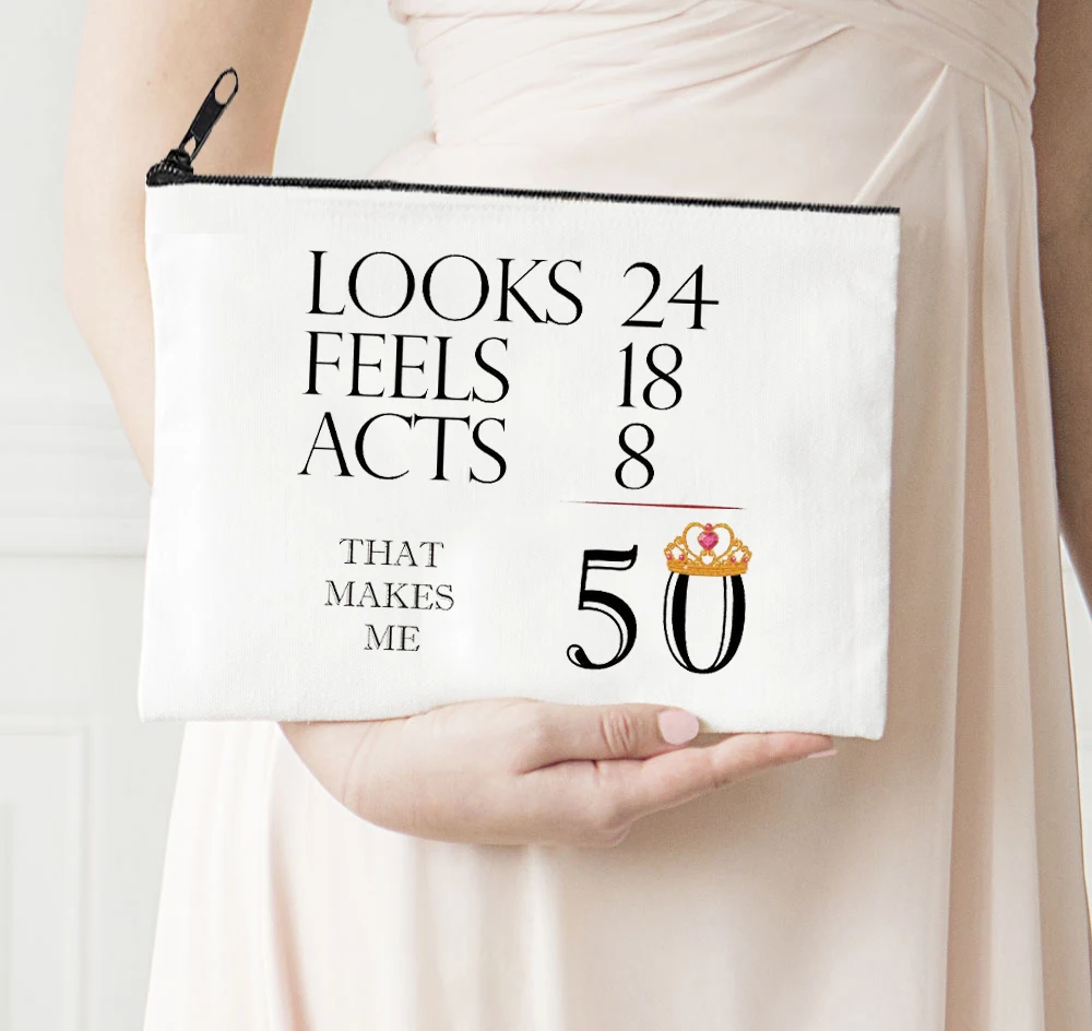 

Подарочная сумка для макияжа 2021, Холщовая Сумка для хранения с цветочным принтом алфавита, косметички для невесты, Подарочная модная сумка ...