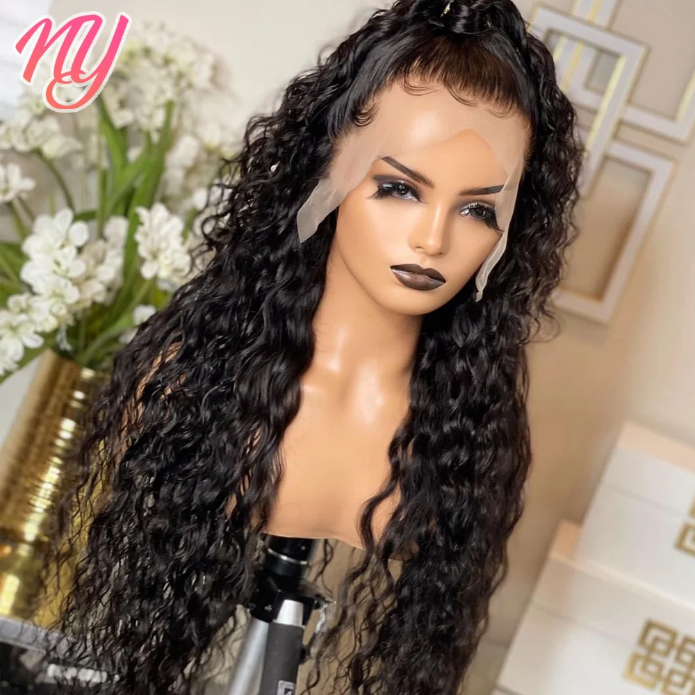 

Deep Wave Lace Front Wig Human Hair Wigs For Black Women 30 34 Inch HD Wet And Wavy Water Wave 13X4 Lace Frontal Wig