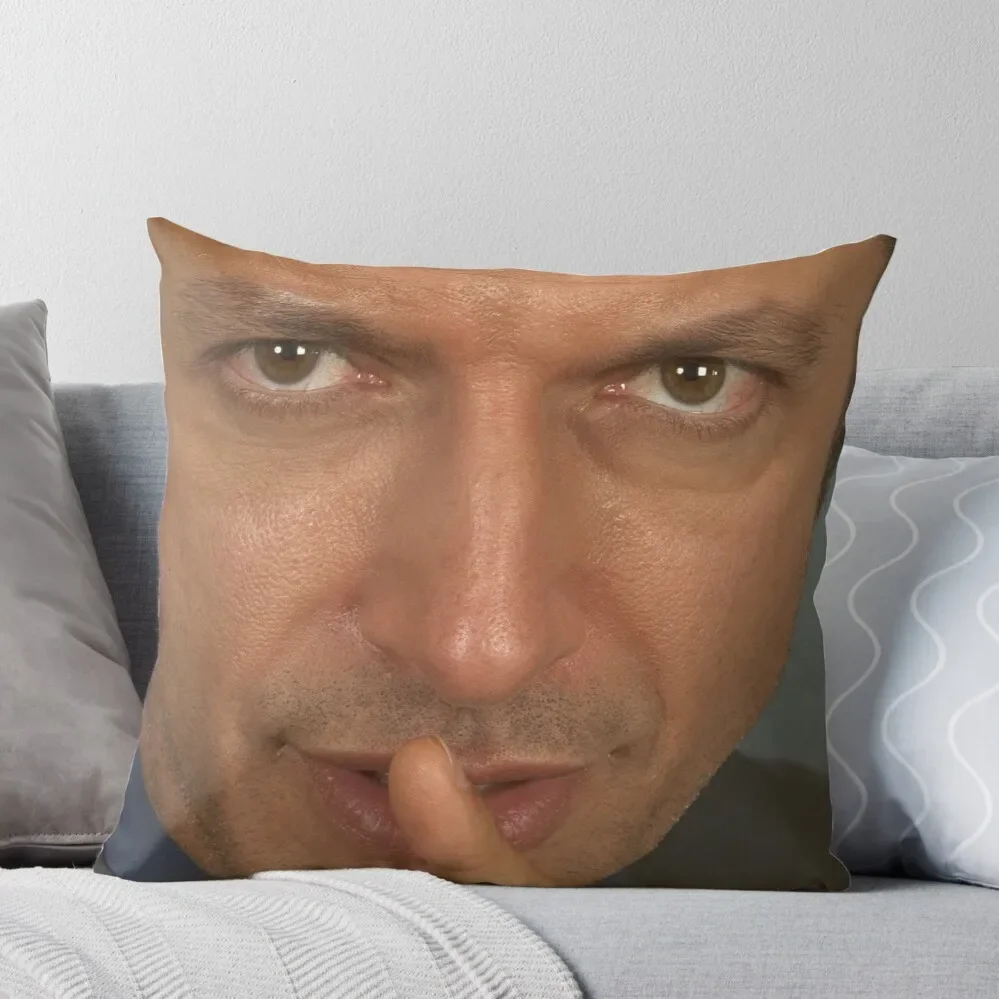 Jeff Goldblum Shush Face диванная подушка наволочка рождественские наволочки